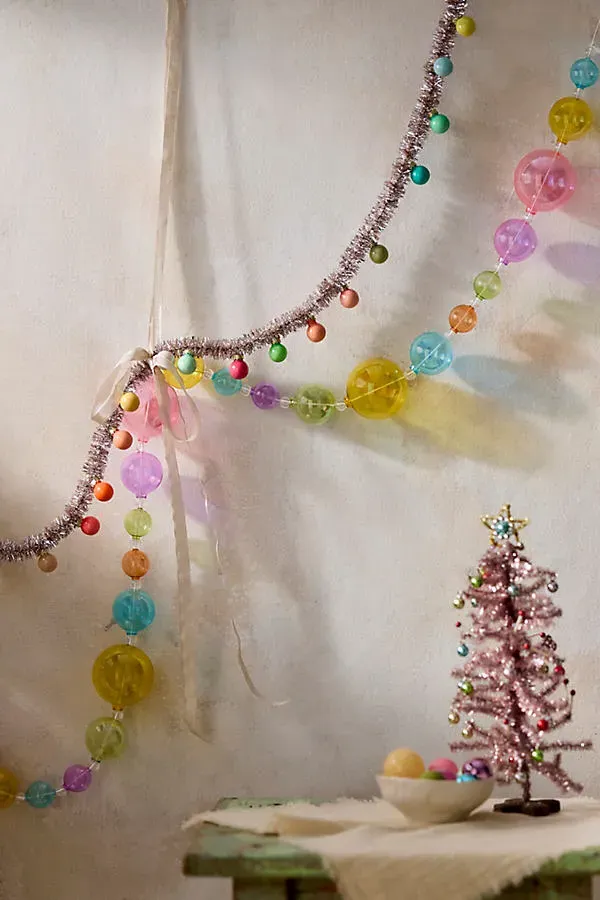 Kaleidoscope Glass Bauble Garland by Anthropologie