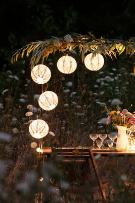 Lace Lantern Shade Set of 5 - White, Tyvek product