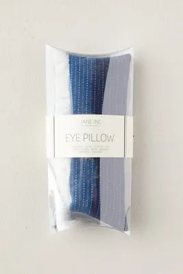 Lavender Eye Pillow - Indigo Stripe, Cotton & Silk product