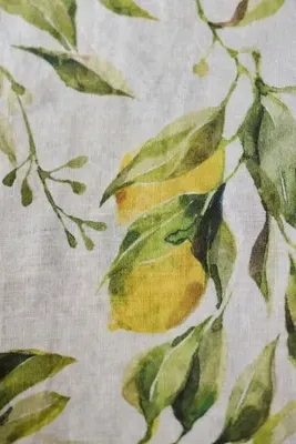 Lemons Linen Tablecloth - Yellow product