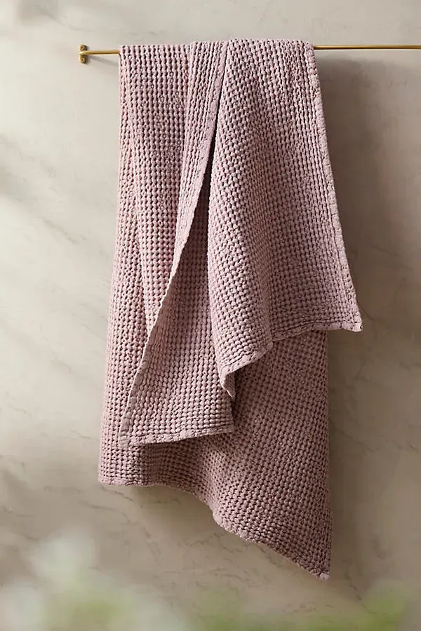 MagicLinen Waffle Weave Bath Towel - Rose, Cotton/Linen product