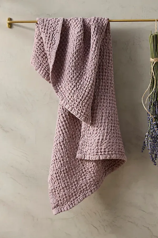 MagicLinen Waffle Weave Hand Towel - Rose, Cotton/Linen product