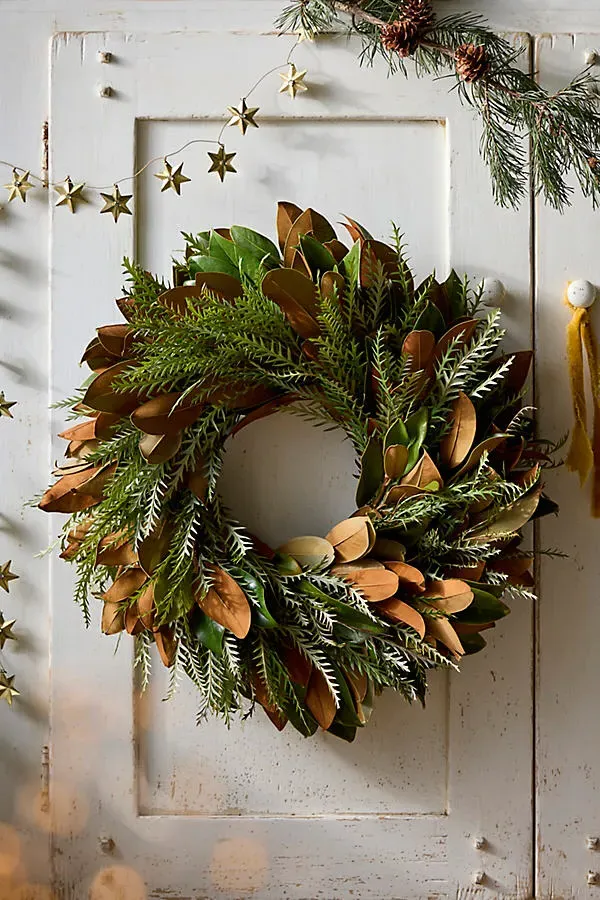 Magnolia & Grevillea Fresh Wreath - Green product