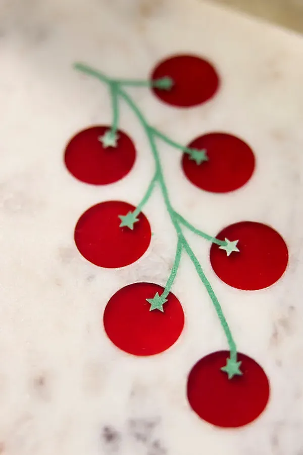 Marble Icon Cheese Board Tomato Vine - White, Marble product