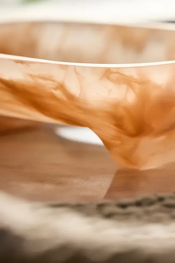 Marbled Resin Soap Dish - Pink by Anthropologie, alternate view