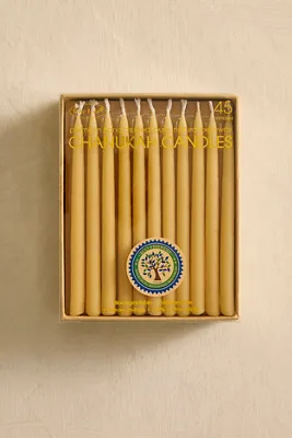 Menorah Candles Set of 45 - Beeswax by Anthropologie, alternate view
