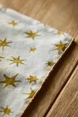 Metallic Starburst Linen Placemat - Gold by Anthropologie, image 2