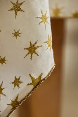 Metallic Starburst Linen Tablecloth - Gold by Anthropologie, image 2