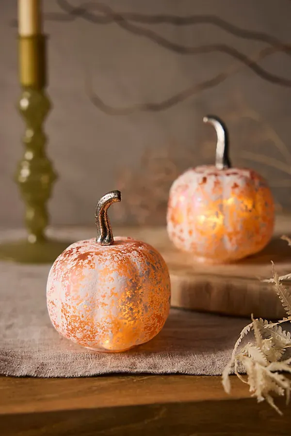 Mini Glass Pumpkins Set of 2 - Glass by Anthropologie, alternate view