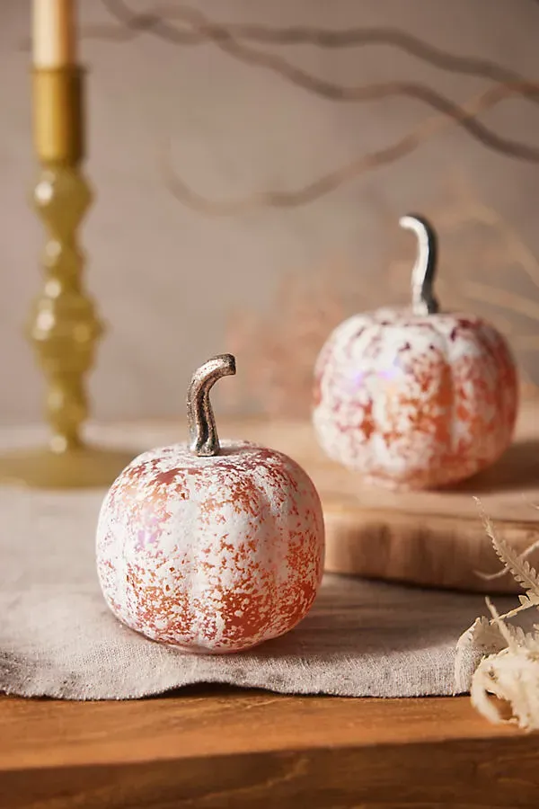 Mini Glass Pumpkins Set of 2 - Glass by Anthropologie