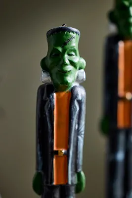 Monster Taper Candles Set of 2 - Green, Paraffin Wax by Anthropologie, alternate view