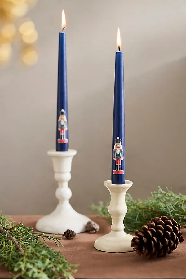 Nutcracker Taper Candles - Paraffin Wax by Anthropologie