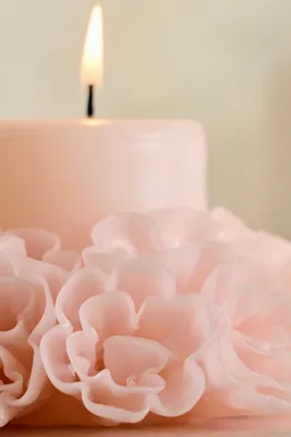 Oaxacan Floral Marigold Candle - Pink product