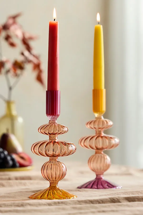 Ombre Bauble Taper Holder - Borosilicate Glass product