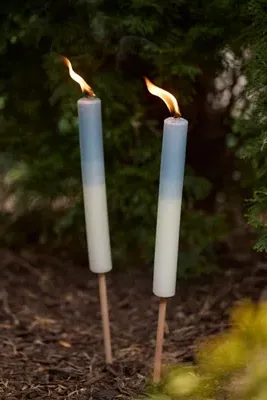 Ombre Citronella Torch Candle - Blue product