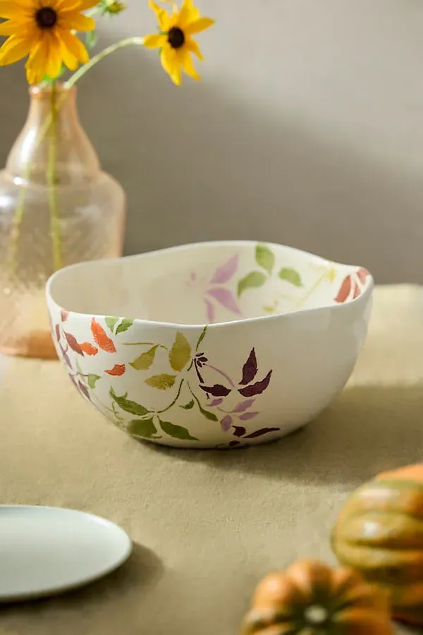 Ombre Vine Serving Bowl - Earthenware by Anthropologie