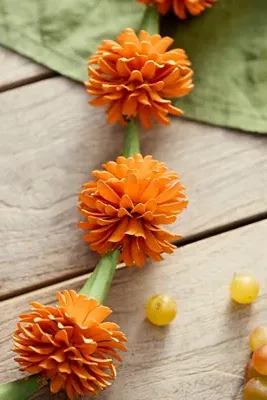 Orange Marigolds Iron Garland product