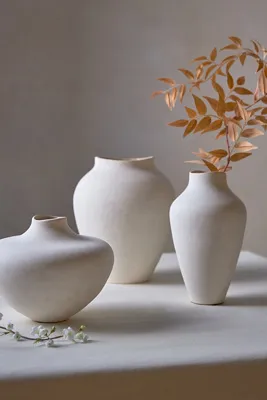 Organic Ceramic Vase Tall - White product