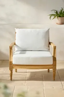 Palladio Reclaimed Teak Lounge Chair by Anthropologie, alternate view