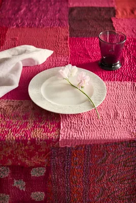 Patchwork Tablecloth - Pink, Cotton product