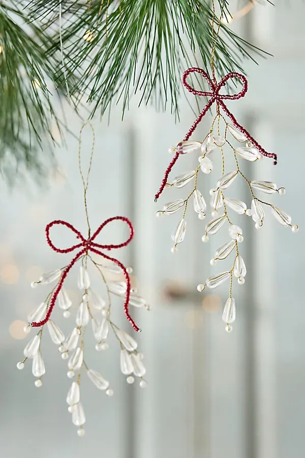 Pearly Bow Charms Set of 2 by Anthropologie