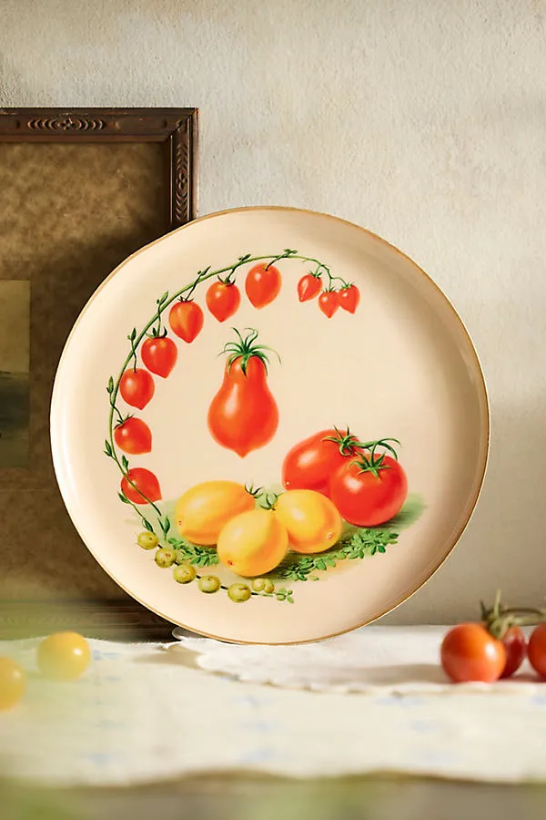 Printed Archival Small Round Tray - Enameled Iron product