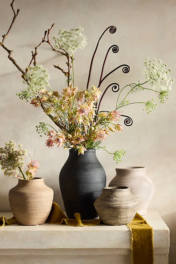 Raven Small Vase - Beige, Terracotta product