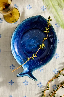 Reactive Glaze Fish Serving Platter - Stoneware product