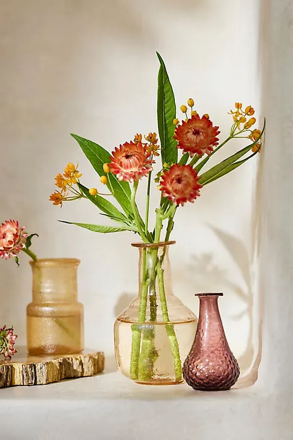 Recycled Glass Bud Vases, Set of 3 by Anthropologie