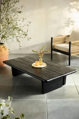 Recycled Teak Coffee Table - Black product