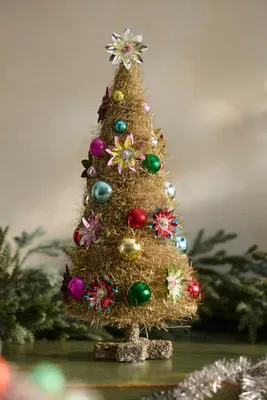 Reflector Large Tinsel Tree - Gold, Plastic by Anthropologie, image 2