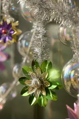 Reflector Tinsel Garland - Plastic by Anthropologie, alternate view