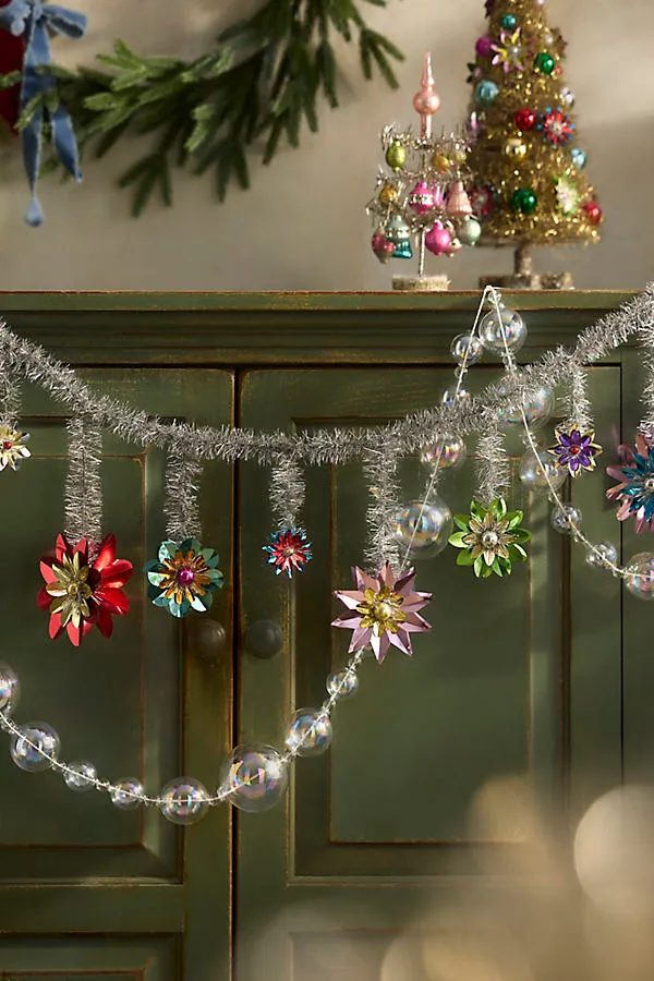 Reflector Tinsel Garland - Plastic by Anthropologie