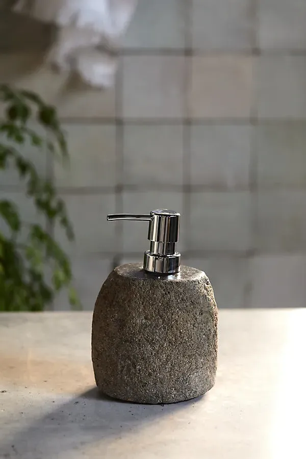 River Stone Liquid Soap Dispenser by Anthropologie