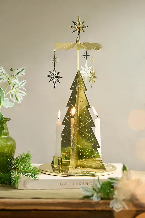 Rotary Tree Candelabra - Gold, Iron by Anthropologie