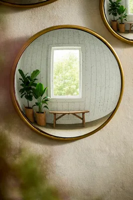 Round Convex Mirror - Gold product