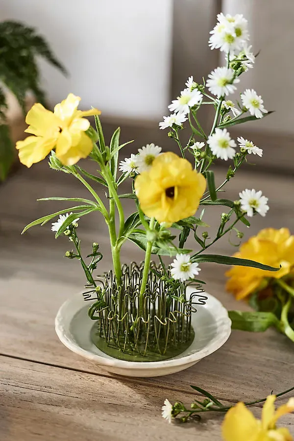 Round Floral Frog - Green by Anthropologie, image 2