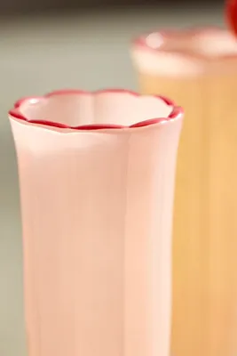 Ruffle Rim Flute Glasses Set of 2 product