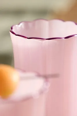 Ruffle Rim Water Glasses Set of 2 product