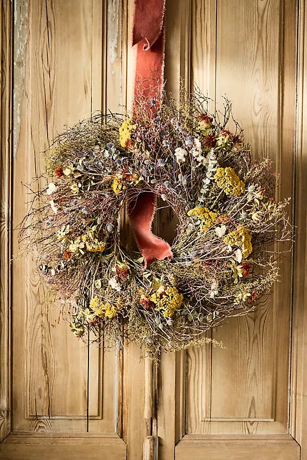 Sea Holly Twig Dried Botanical Wreath product