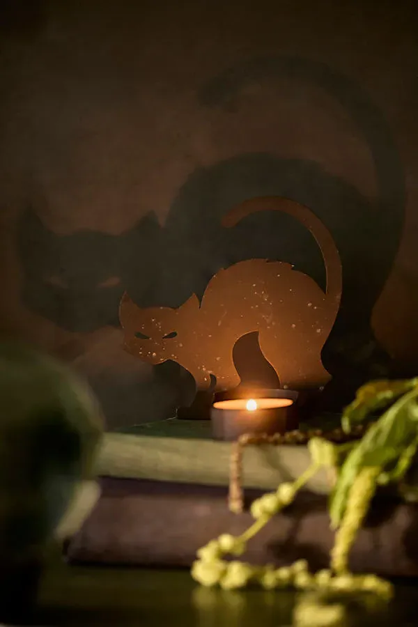Shadow Casting Votive Holder - Iron product