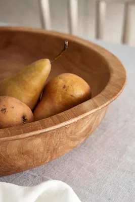 Shallow Teak Root Serving Bowl product