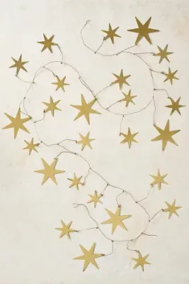 Shooting Stars Garland - Gold by Anthropologie, alternate view