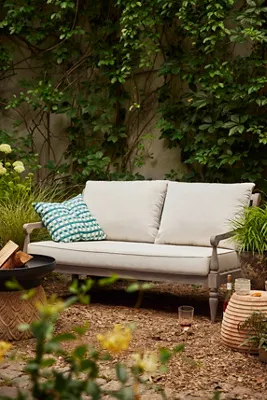 Shoreham Teak 2-Seater Sofa - Grey product