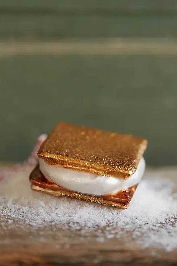 S'more Glass Ornament by Anthropologie