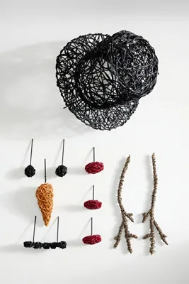 Snowman Rattan Accessory Kit by Anthropologie, alternate view