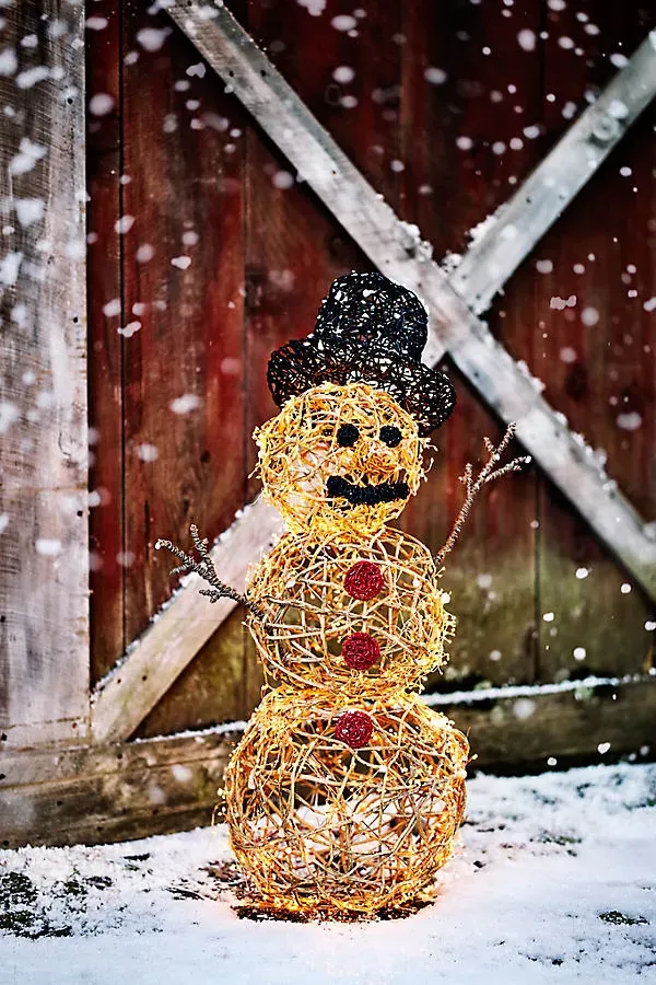 Snowman Rattan Accessory Kit by Anthropologie