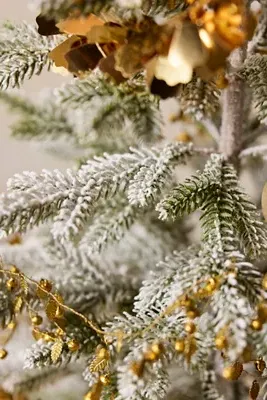 Snowy Moss Ball Fir Tree - Artificial, 40" by Anthropologie, image 2