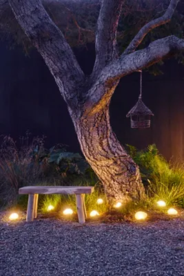 Solar Pebble Light - Large, Plastic by Anthropologie, alternate view