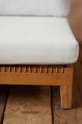 Sonoma Woven Teak Armless Chair - White product